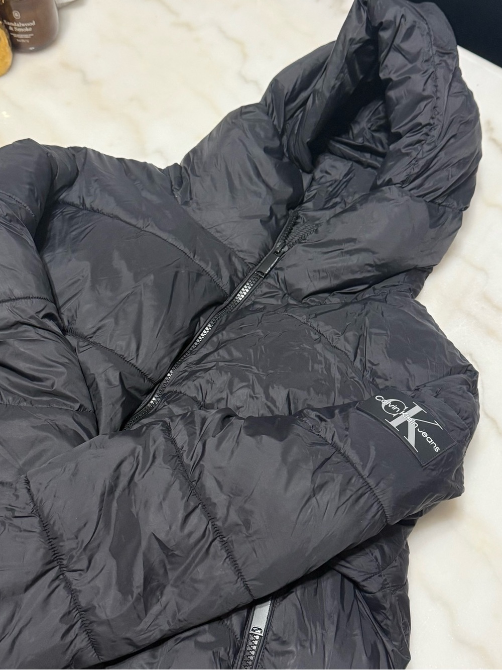 Calvin Klein jeans black puffer